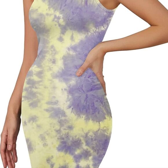 NWT TRENLIVER Women's Bodycon Tank Dresses Sexy Sleeveless Mini Club Dress - Picture 1 of 7